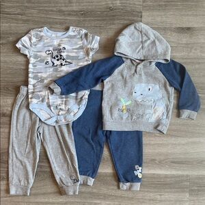Kids Headquarters baby boys 4 piece matching set